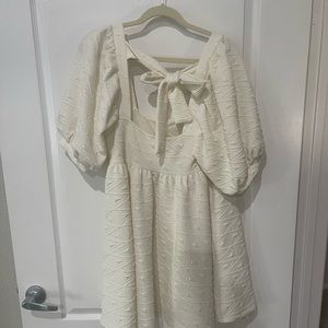 Free People Cream Babydoll dress
